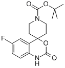 6-FLUORO-1,2-DIHYDRO-2-OXOSPIRO[4H-3,1-BENZOXAZINE-4,4'-PIPERIDINE]-1'-CARBOXYLIC ACID 1,1-DIMETHYL ETHYL ESTER CAS#: 345938-08-1