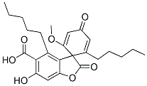 6-Hydroxy-2'-methoxy-2,4'-dioxo-4,6'-dipentylspiro[benzofuran-3(2H),1'-[2,5]cyclohexadiene]-5-carboxylic acid CAS#: 466-34-2
