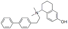 6-Hydroxy-N-methyl-N-(2-(4-phenylphenyl)ethyl)-1,2,3,4-tetrahydro-1-naphthalene methanamine CAS#: 146667-75-6