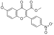6-Methoxy-3-(methoxycarbonyl)-2-(4-nitrophenyl)-4H-benzopyran-4-one CAS#: 132018-13-4