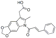 6-Methyl-5-(1-oxo-3-phenyl-2-propenyl)-5H-1,3-dioxolo[4,5-f]indole-7-acetic acid CAS#: 37646-31-4