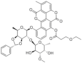 6-O-(3-ethoxypropionyl)-3',4'-O-exo-benzylidenechartreusin CAS#: 128201-92-3