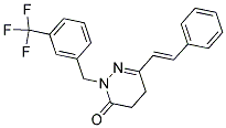 6-STYRYL-2-[3-(TRIFLUOROMETHYL)BENZYL]-4,5-DIHYDRO-3(2H)-PYRIDAZINONE CAS#: 303146-66-9