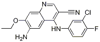 6-amino-4-(3-chloro-4-fluorophenylamino)-7-ethoxyquinoline-3-carbonitrile CAS#: 361162-95-0