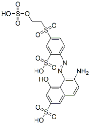 6-amino-4-hydroxy-5-[[2-sulpho-4-[[2-(sulphooxy)ethyl]sulphonyl]phenyl]azo]naphthalene-2-sulphonic acid CAS#: 42986-19-6