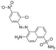 6-amino-5-[(2-chloro-4-nitrophenyl)azo]naphthalene-1-sulphonamide CAS#: 3874-84-8