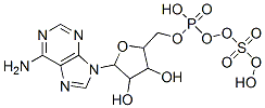 6-amino-9-[3,4-dihydroxy-5-[(hydroxy-sulfooxy-phosphoryl)oxymethyl]oxolan-2-yl]-purine CAS#: 485-84-7