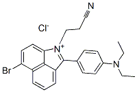 6-bromo-1-(2-cyanoethyl)-2-[4-(diethylamino)phenyl]benz[cd]indolium chloride CAS#: 31352-16-6