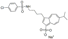 6-isopropyl-3-(4-(4-chlorobenzenesulfonylamino)butyl)azulene-1-sulfonic acid sodium salt CAS#: 129648-96-0