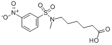 6-[methyl[(3-nitrophenyl)sulphonyl]amino]hexanoic acid CAS#: 33317-49-6