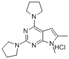 6,7-DIMETHYL-2,4-DI-1-PYRROLIDINYL-7H-PYRROLO[2,3-D]PYRIMIDINE HYDROCHLORIDE CAS#: 157013-32-6