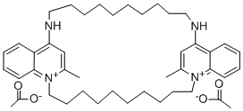 6,7,8,9,10,11,12,13,14,15,16,17,24,25,26,27,28,29,30,31,32,33-docosahydro-35,37-dimethyl-5,34:18,23-diethenodibenzo[b,r][1,5,16,20]tetraazacyclotriacontine-23,34-diium diacetate CAS#: 3785-44-2
