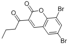 6,8-DIBROMO-3-BUTYRYL-2H-CHROMEN-2-ONE CAS#: 3855-85-4
