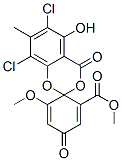 6,8-Dichloro-5-hydroxy-6'-methoxy-7-methyl-4,4'-dioxospiro[4H-1,3-benzodioxin-2,1'-[2,5]cyclohexadiene]-2'-carboxylic acid methyl ester CAS#: 428-21-7