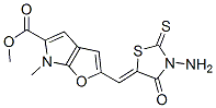 6H-Furo[2,3-b]pyrrole-5-carboxylic  acid,  2-[(3-amino-4-oxo-2-thioxo-5-thiazolidinylidene)methyl]-6-methyl-,  methyl  ester CAS#: 315665-45-3
