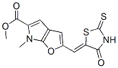 6H-Furo[2,3-b]pyrrole-5-carboxylic  acid,  6-methyl-2-[(4-oxo-2-thioxo-5-thiazolidinylidene)methyl]-,  methyl  ester CAS#: 315665-37-3