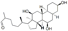 (6R)-2-methyl-6-[(3R,5S,7R,8R,9S,10S,12S,13R,14S,17R)-3,7,12-trihydroxy-10,13-dimethyl-2,3,4,5,6,7,8,9,11,12,14,15,16,17-tetradecahydro-1H-cyclopenta[a]phenanthren-17-yl]heptanal CAS#: 3836-01-9