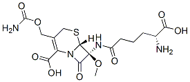 (6R,7S)-7-[[(5R)-5-amino-5-carboxy-pentanoyl]amino]-3-(carbamoyloxymethyl)-7-methoxy-8-oxo-5-thia-1-azabicyclo[4.2.0]oct-2-ene-2-carboxylic acid CAS#: 34279-51-1