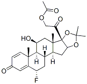 6alpha-fluoro-11beta,21-dihydroxy-16alpha,17-(isopropylidenedioxy)pregna-1,4-diene-3,20-dione 21-acetate CAS#: 4533-89-5