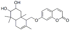 (-)-7-[(1,4,4a,5,6,7,8,8a-Octahydro-6,7-dihydroxy-2,5,5,8a-tetramethylnaphthalen-1-yl)methoxy]-2H-1-benzopyran-2-one CAS#: 35334-48-6