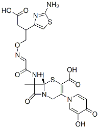 7-(2-(2-aminothiazole-4-yl)-2-(1-carboxy-1-methyl)ethoxyiminoacetamido)-3-(3-hydroxy-4-pyridon-1-yl)methyl-3-cephem-4-carboxylic acid CAS#: 128236-34-0
