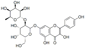 7-[(2S,3R,4S,5R,6R)-4,5-dihydroxy-6-(hydroxymethyl)-3-[(2S,3R,4R,5S,6S )-3,4,5-trihydroxy-6-methyl-oxan-2-yl]oxy-oxan-2-yl]oxy-3,5-dihydroxy- 2-(4-hydroxyphenyl)chromen-4-one CAS#: 31921-42-3
