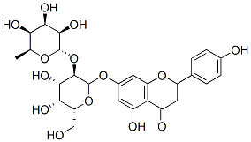 7-[(2S,3R,4S,5R,6R)-4,5-dihydroxy-6-(hydroxymethyl)-3-[(2S,3R,4R,5S,6S )-3,4,5-trihydroxy-6-methyl-oxan-2-yl]oxy-oxan-2-yl]oxy-5-hydroxy-2-(4 -hydroxyphenyl)chroman-4-one CAS#: 38664-96-9