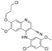 7-(3-CHLORO-PROPOXY)-4-(2,4-DICHLORO-5-METHOXY-PHENYLAMINO)-6-METHOXY-QUINOLINE-3-CARBONITRILE CAS#: 380844-49-5