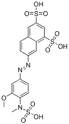 7-[3-Methoxy-4-(sulfomethylamino)phenylazo]-1,3-naphthalenedisulfonic acid CAS#: 115811-26-2