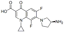7-[(3S)-3-aminopyrrolidin-1-yl]-1-cyclopropyl-6,8-difluoro-4-oxo-quino line-3-carboxylic acid CAS#: 133298-78-9