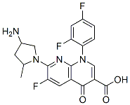 7-(4'-amino-2'-methylpyrrolidinyl)-1-(2,4-difluorophenyl)-1,4-dihydro-6-fluoro-4-oxo-1,8-naphthyridine-3-carboxylic acid CAS#: 114676-84-5