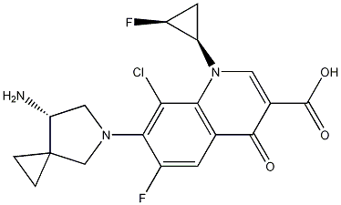 7-[(4S)-4-Amino-6-azaspiro[2.4]heptan-6-yl]-8-chloro-6-fluoro-1-[(1R,2S)-2-fluorocyclopropyl]-4-oxoquinoline-3-carboxylic acid CAS#: 127254-10-8