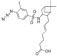7-(6,6-dimethyl-3-(4-azido-3-iodobenzenesulfonylamino)bicyclo(3.1.1)hept-2-yl)-5-heptenoic acid CAS#: 133190-94-0