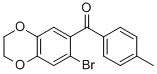 (7-BROMO-2,3-DIHYDRO-1,4-BENZODIOXIN-6-YL)(4-METHYLPHENYL)METHANONE CAS#: 175136-42-2
