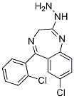 7-Chloro-5-(2-chlorophenyl)-2-hydrazinyl-3H-1,4-benzodiazepine CAS#: 40070-48-2