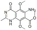 7-Quinazolinecarboxylic acid, 6-amino-1,4-dihydro-5,8-dimethoxy-2-methyl-4-oxo-, methyl ester (9CI) CAS#: 143430-45-9