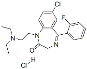7-chloro-1-[2-(diethylamino)ethyl]-5-(2-fluorophenyl)-1,3-dihydro-2H-benzo-1,4-diazepin-2-one monohydrochloride CAS#: 36105-20-1