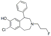 7-chloro-8-hydroxy-3-(3'-fluoropropyl)-1-phenyl-2,3,4,5-tetrahydro-3-benzazepine CAS#: 133368-69-1