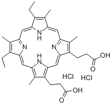 7,12-diethyl-3,8,13,17-tetramethyl-21H,23H-porphine-2,18-dipropionic acid CAS#: 493-90-3