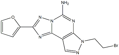 7H-Pyrazolo[4,3-e][1,2,4]triazolo[1,5-c]pyriMidin-5-aMine, 7-(2-broMoethyl)-2-(2-furanyl)- CAS#: 377729-85-6