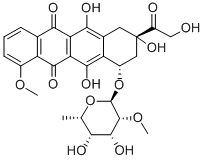 7(O)-(6-Deoxy-2-O-methyl-alpha-L-talopyranosyl)adriamycinone CAS#: 124209-63-8