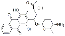 (7S,9S)-9-acetyl-7-[(2S,5R,6S)-5-amino-6-methyl-oxan-2-yl]oxy-6,9,11-t rihydroxy-8,10-dihydro-7H-tetracene-5,12-dione CAS#: 124917-28-8