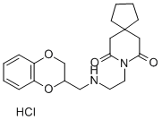 8-[2-(1,4-BENZODIOXAN-2-YLMETHYLAMINO)ETHYL]-8-AZASPIRO[4.5]DECANE-7,9-DIONE HYDROCHLORIDE CAS#: 124756-23-6