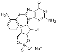 8-(2-AMINOPHENYLTHIO) GUANOSINE-3',5'-CYCLIC MONOPHOSPHATE SODIUM SALT CAS#: 144509-87-5