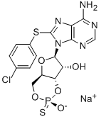 8-(4-CHLOROPHENYLTHIO)ADENOSINE-3',5'-CYCLIC MONOPHOSPHOROTHIOATE, RP-ISOMER SODIUM SALT CAS#: 129735-01-9