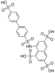 8-(((4'-Sulfo(1,1'-biphenyl)-4-yl)sulfonyl)amino)-1,3,6-naphthalenetrisulfonic acid CAS#: 144790-77-2