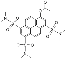8-ACETOXY-N,N,N',N',N'',N''-HEXAMETHYLPYRENE-1,3,6-TRISULFONAMIDE CAS#: 127044-62-6