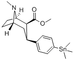 8-AZABICYCLO[3.2.1]OCTANE-2-CARBOXYLIC ACID, 8-METHYL-3-[4-(TRIMETHYL-STANNYL)PHENYL]-, METHYL ESTER, [1R-(EXO, EXO)]- CAS#: 158111-10-5