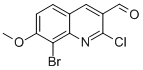 8-BROMO-2-CHLORO-7-METHOXYQUINOLINE-3-CARBOXALDEHYDE CAS#: 136812-28-7