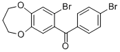 (8-BROMO-3,4-DIHYDRO-2H-1,5-BENZODIOXEPIN-7-YL)(4-BROMOPHENYL)METHANONE CAS#: 175136-37-5